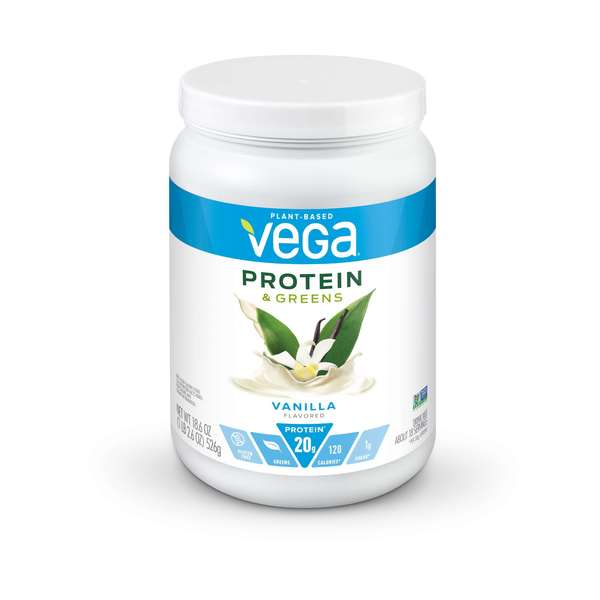Vega Protein & Greens Vanilla 18.6 oz., PK12 VEG00671